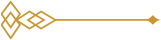 Gold geometric line divider with interlocking diamond patterns for elegant web design.
