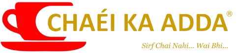 Chai Ka Adda official logo featuring a red tea cup icon and gold text with the tagline "Sirf Chai Nahi... Wai Bhi...".